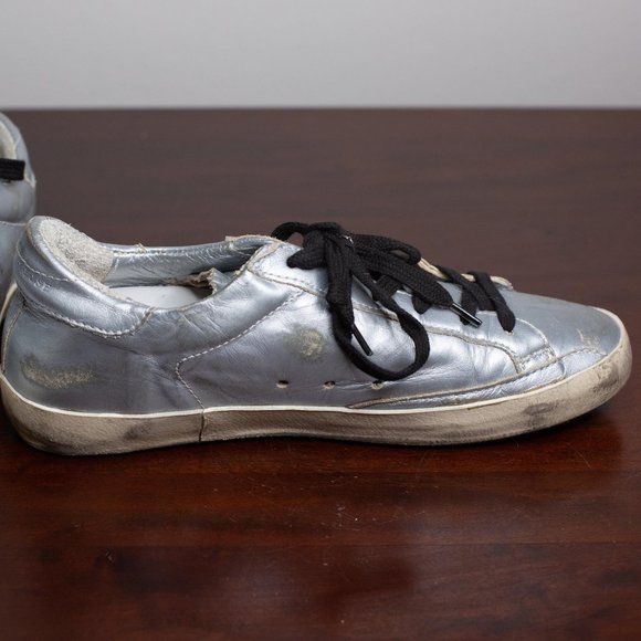 Golden Goose Metallic Superstars - Picture 4 of 5